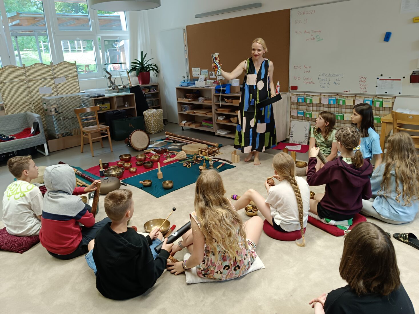 Muzikoterapie – workshop – ZŠ Montessori (2023)